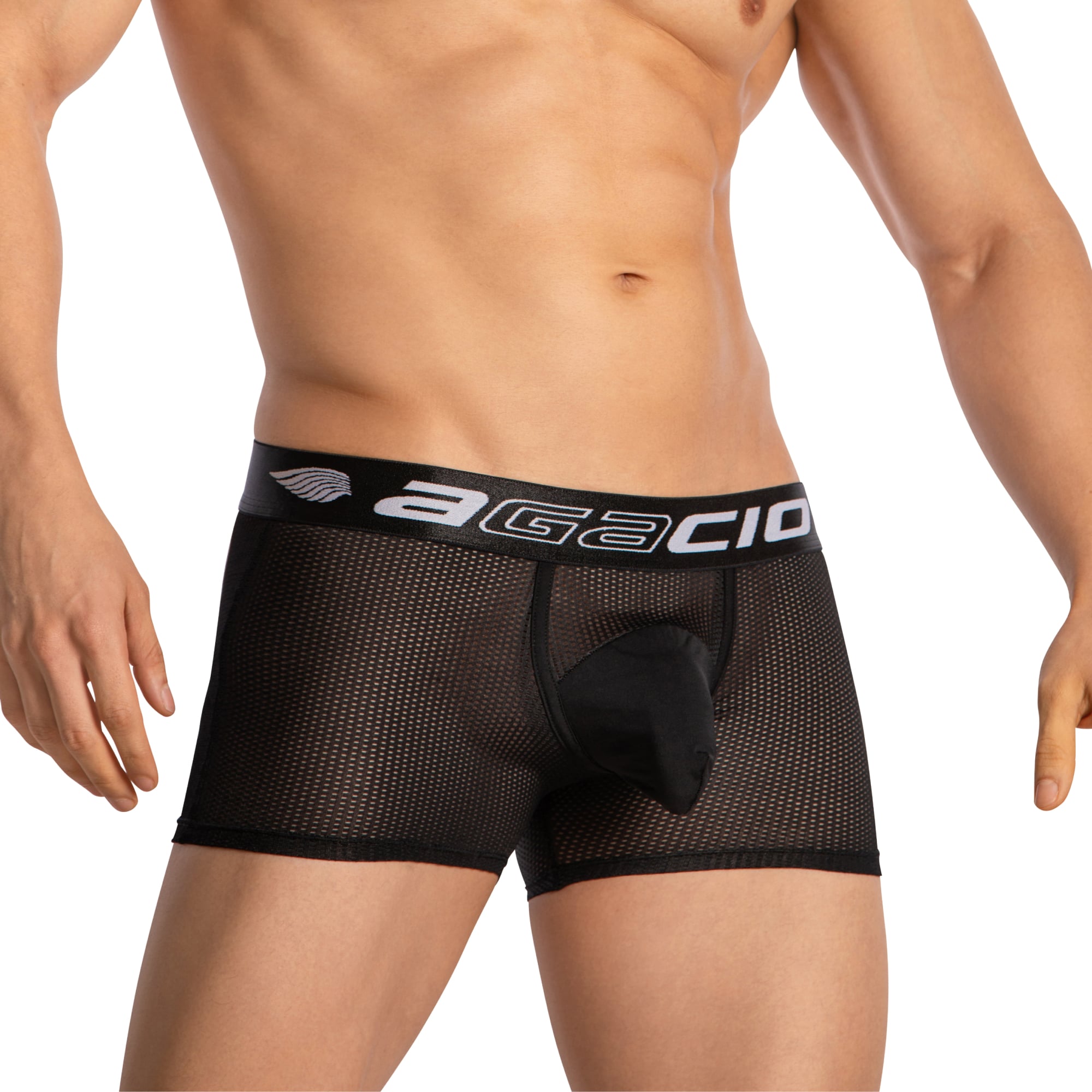Agacio Boxer Mesh Trunks with Pouch AGG085 Sexy Men's Underwear Choice