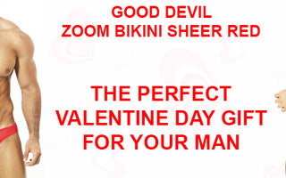 Good Devil Zoom Bikini Sheer Red at Mensuas