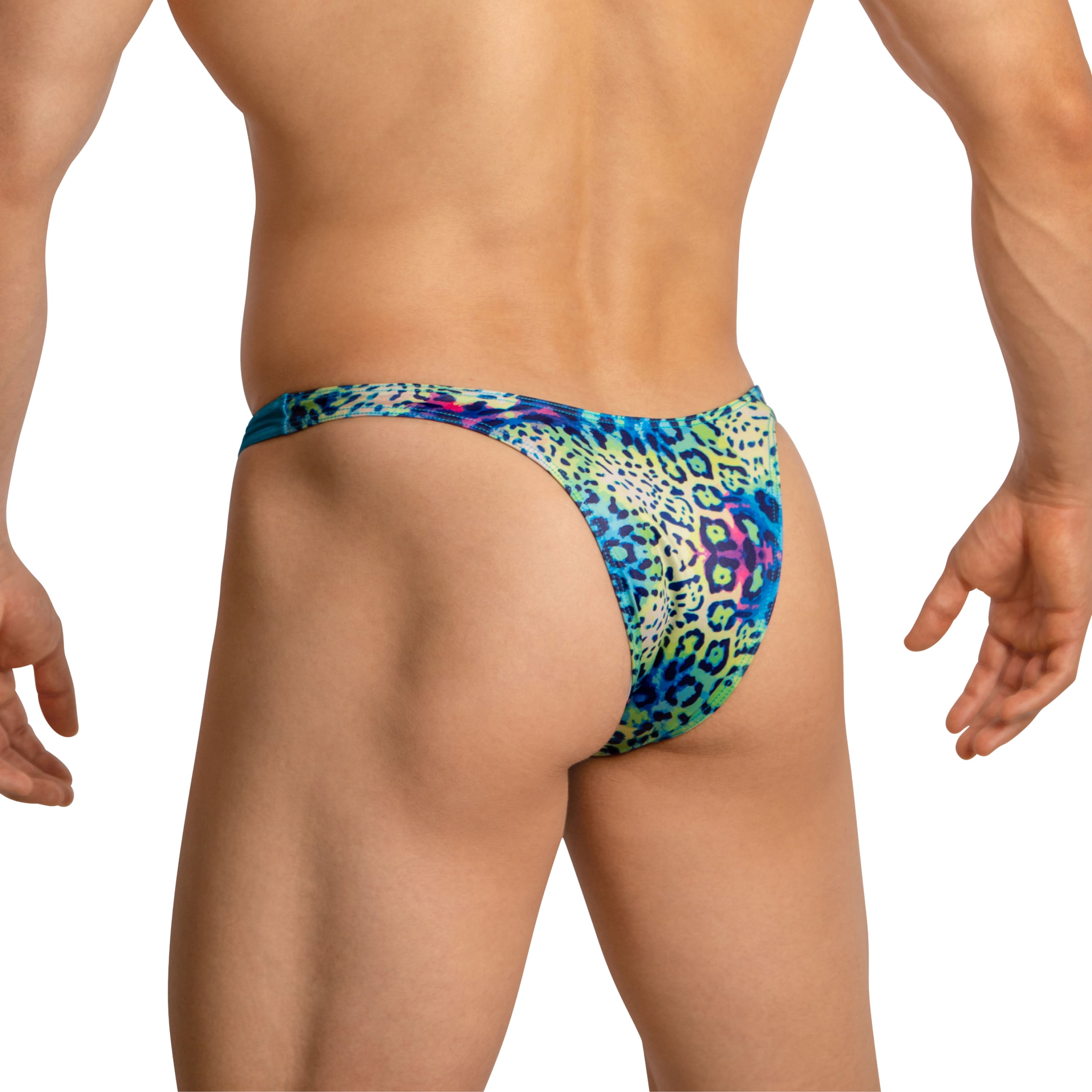 Daniel Alexander DAI100 Seductive Bikini with animal print and transparency Provocative Men's Underclothing