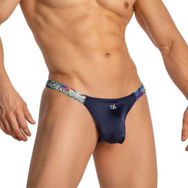 Daniel Alexander DAK077 Tight-fitting Thong with contrast of fabrics and colors Tempting Men's Underwear Collection