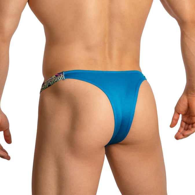 Daniel Alexander DAK077 Tight-fitting Thong with contrast of fabrics and colors Daring Men's Undergarments