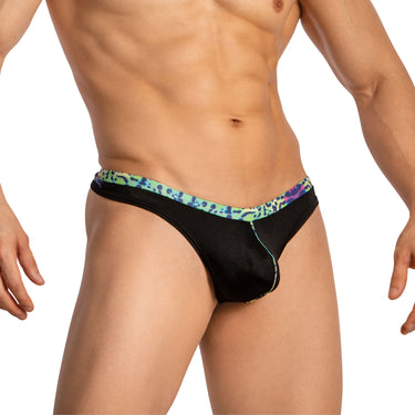Daniel Alexander DAL053 G-String with contrast of color and animal print Fashionable Men's G-String
