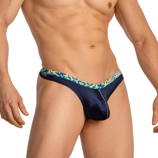 Daniel Alexander DAL053 G-String with contrast of color and animal print Stylish Men's Underwear Selection