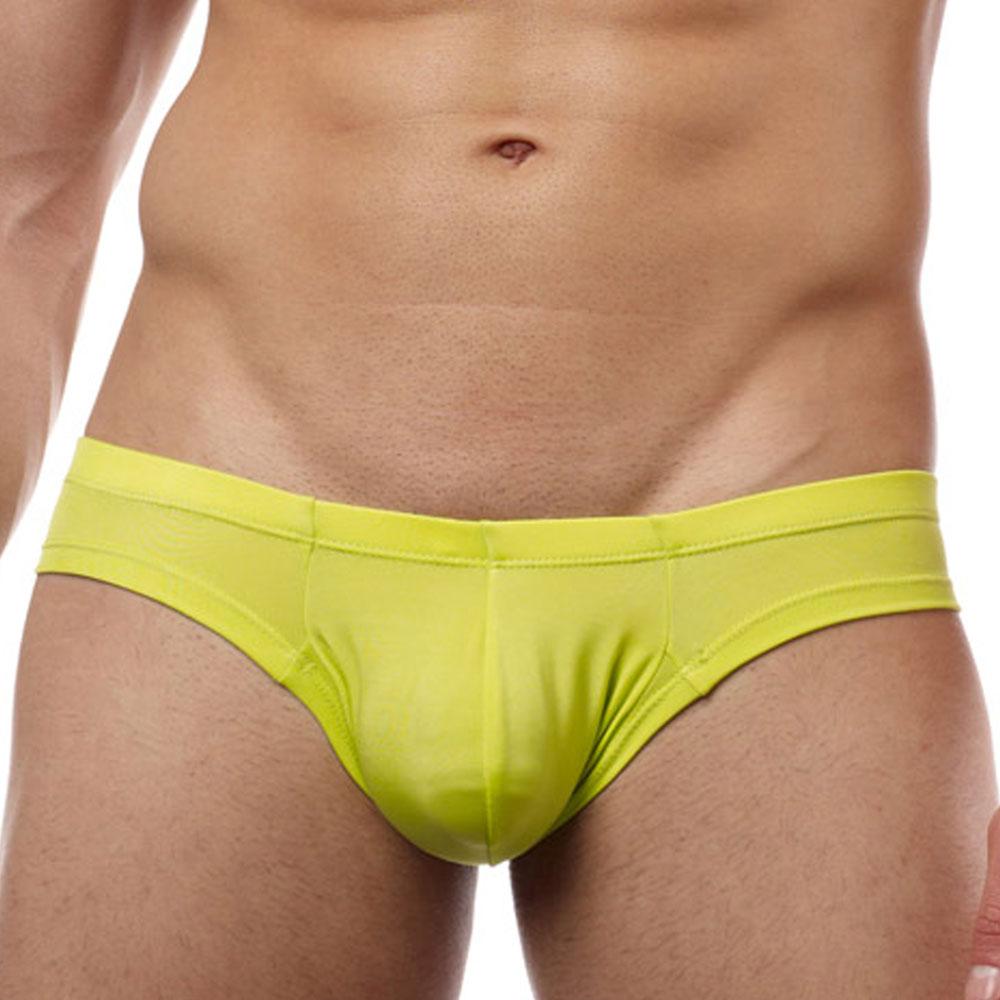 Cotton Cheeky Mens Bikini Briefs With Open Front Penis Pouch And