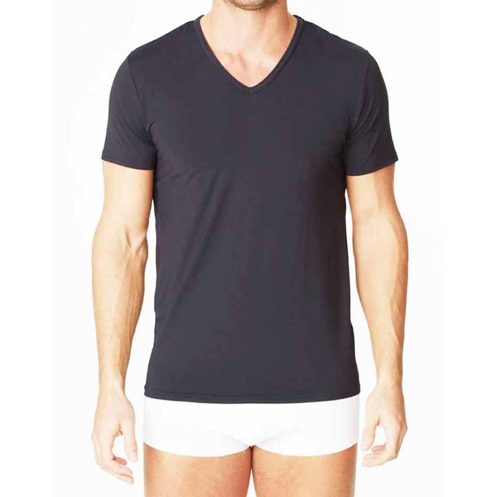 Parker & Max PMFP-TVN1  Micro Luxe V-Neck T-Shirt